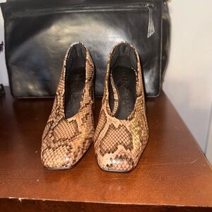Katy Perry Collections Brown Snakeskin Heels